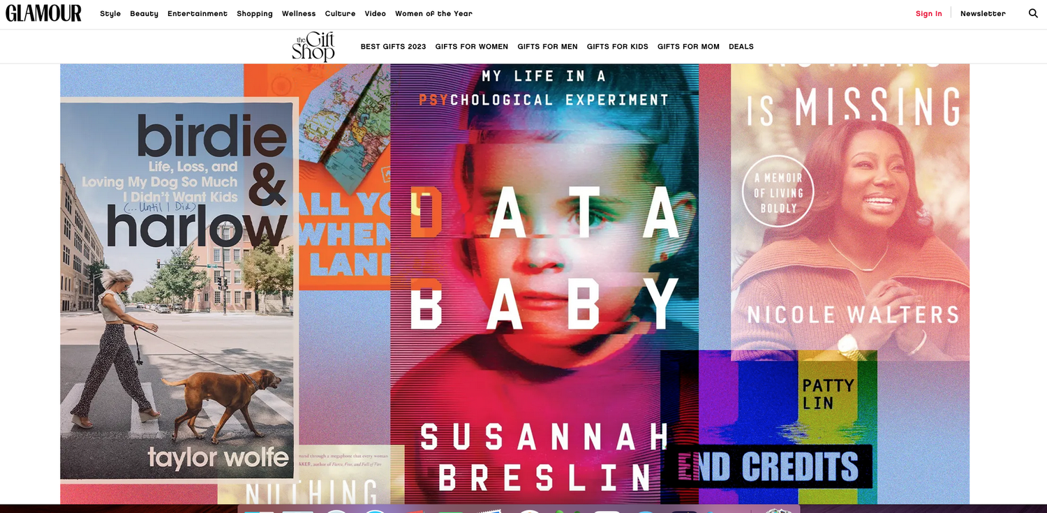 Information Toddler Is A person of Glamour’s “Ideal Memoirs by Gals Nonetheless to Appear in 2023” — SUSANNAH BRESLIN