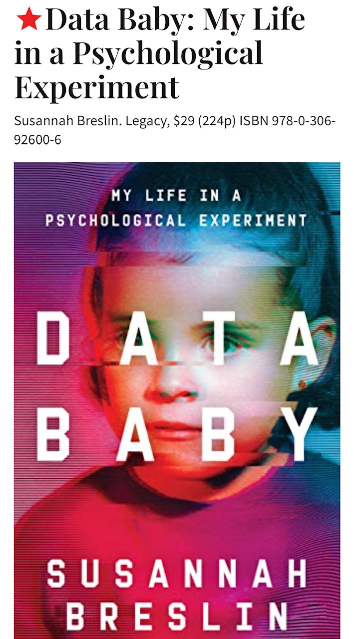 Info Toddler Will get a Starred Overview in Publishers Weekly — SUSANNAH BRESLIN