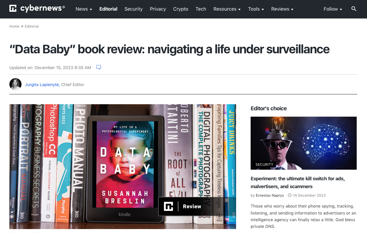 Info Child Reviewed on CyberNews — SUSANNAH BRESLIN